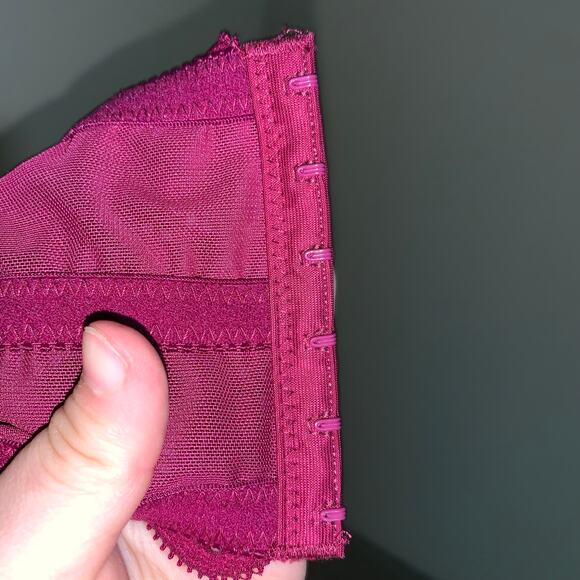 Mulberry Lace Cage Bra - Picture 3 of 6